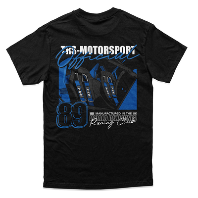 TRS Motorsport Blue Harness Oversized T-Shirt Black