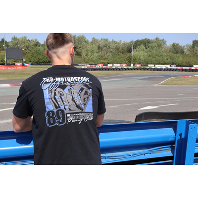 TRS Motorsport Blue Harness Oversized T-Shirt Black